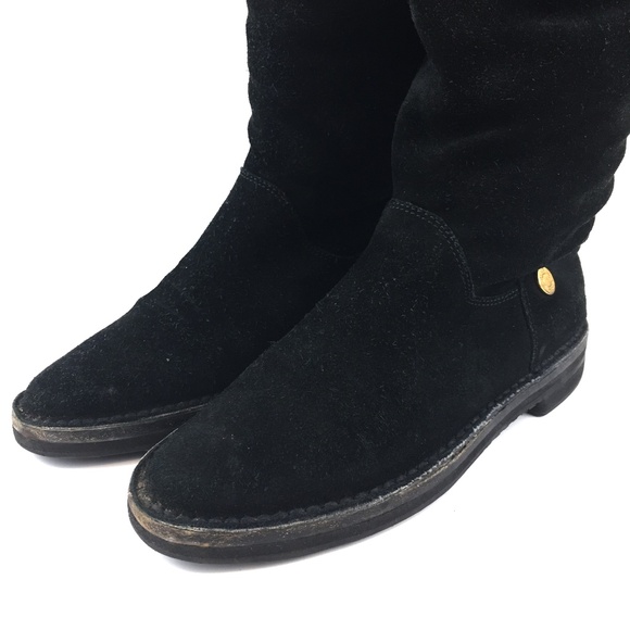 Jimmy Choo Suede Knee High Flat Boots Sz 35.5 - Picture 5 of 15